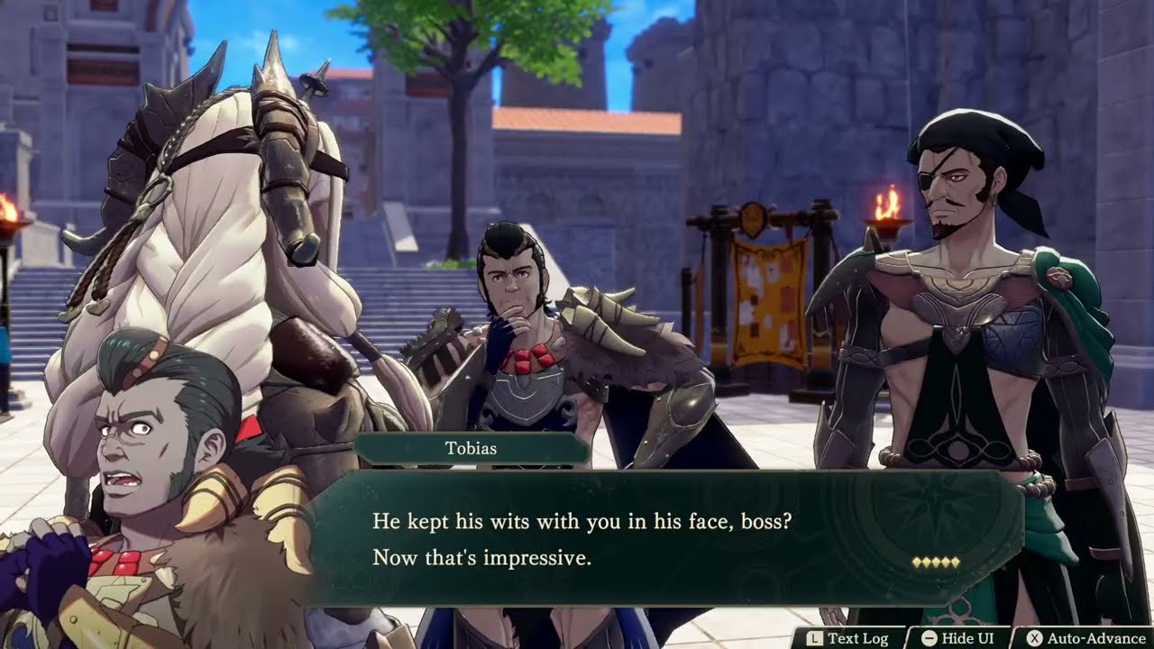 Fire Emblem: Fortune’s Weave – 1 Theodora’s Path Ch 3: Seramis Delegation | Theodora, Cai Cutscene