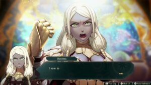 Fire Emblem: Fortune’s Weave – 1 Theodora’s Path Ch 2: Theodora Coronation Cutscene