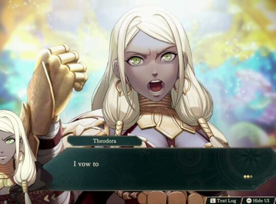 Fire Emblem: Fortune’s Weave – 1 Theodora’s Path Ch 2: Theodora Coronation Cutscene