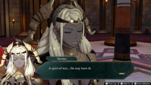 Fire Emblem: Fortune’s Weave – 1 Theodora’s Path Ch 4: Gaia Brigade: Post Fight Cutscene