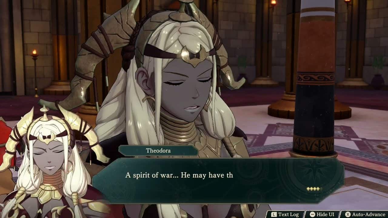 Fire Emblem: Fortune’s Weave – 1 Theodora’s Path Ch 4: Gaia Brigade: Post Fight Cutscene