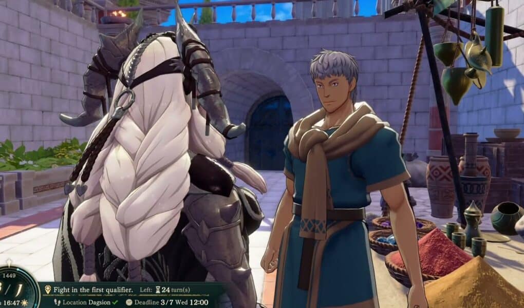 Fire Emblem: Fortune’s Weave – 1 Theodora’s Path Ch 4: Buy Weapons and Items for Roster | Training