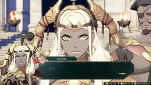 Fire Emblem: Fortune’s Weave – 1 Theodora Path Ch 5: Theodora Formally Meets Anatolia Cutscene