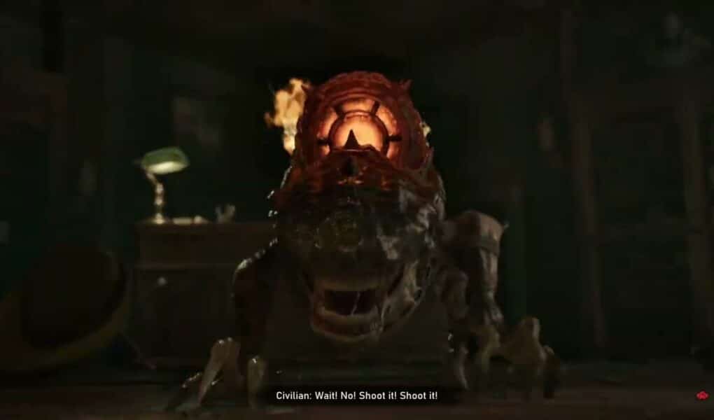 Gears of War: E Day – Act 2 Chapter 2: Bank of Tyrus: Bank Manager “Shoot It!” Ticker Cutscene