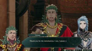 Fire Emblem: Fortune’s Weave – 1 Theodora Path Ch 5: Forgotten Alcar: Theodora Meets Talimun Scene