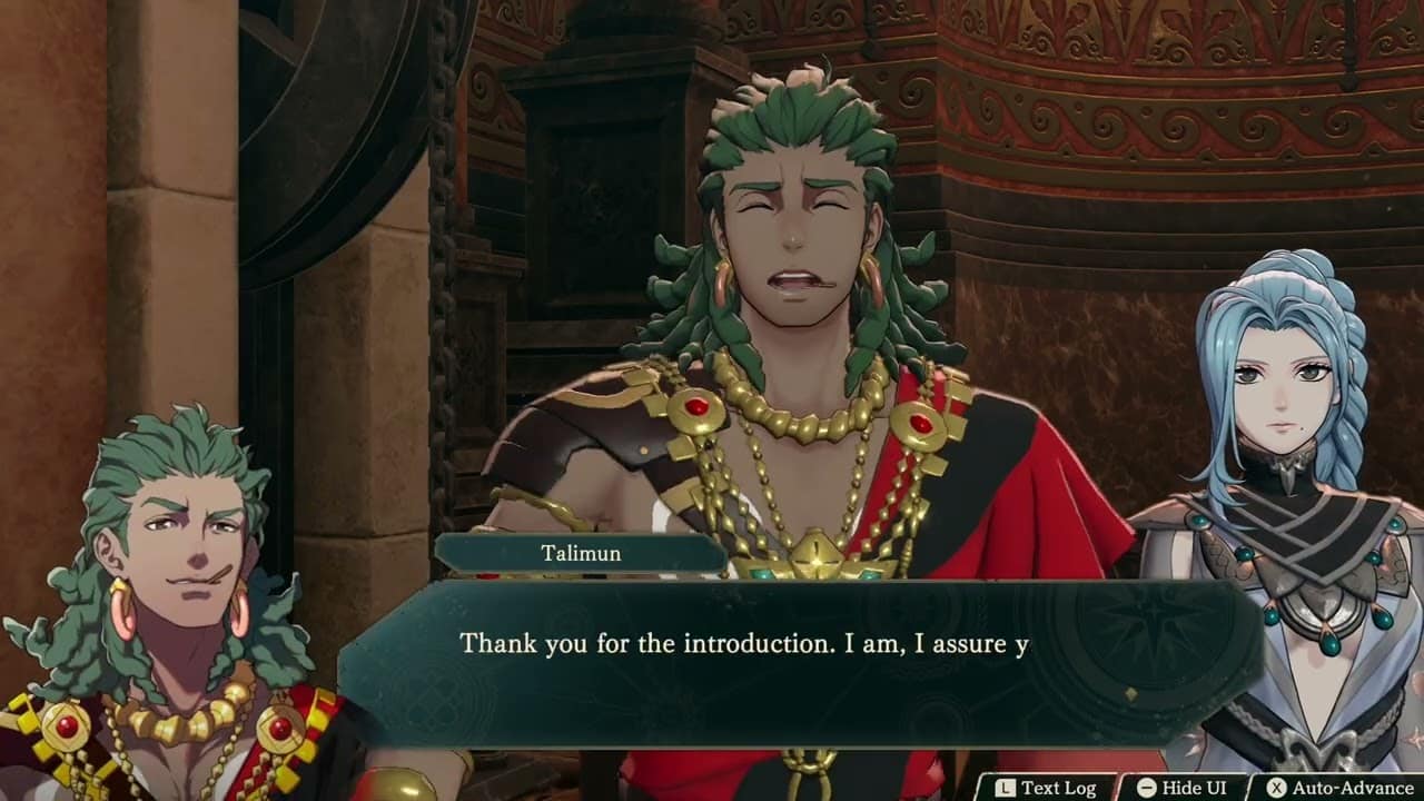 Fire Emblem: Fortune’s Weave – 1 Theodora Path Ch 5: Forgotten Alcar: Theodora Meets Talimun Scene