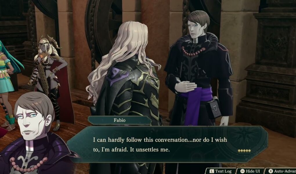 Fire Emblem: Fortune’s Weave – 1 Theodora Path Ch 7: Theodora Meets Leda and Dietrich Cutscene