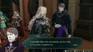 Fire Emblem: Fortune’s Weave – 1 Theodora Path Ch 7: Theodora Meets Leda and Dietrich Cutscene