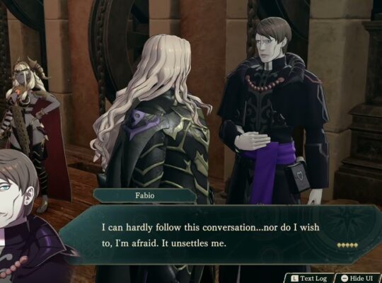Fire Emblem: Fortune’s Weave – 1 Theodora Path Ch 7: Theodora Meets Leda and Dietrich Cutscene