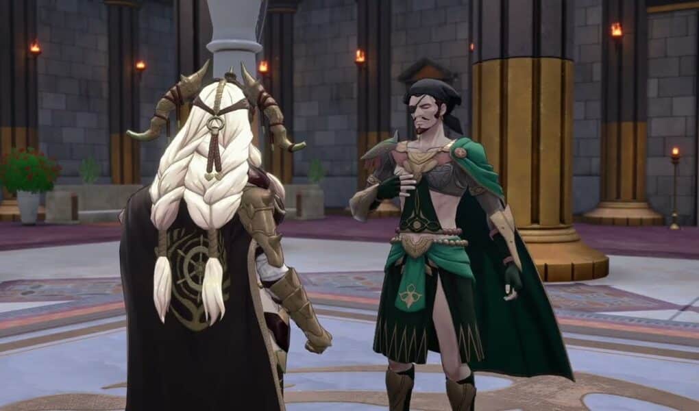 Fire Emblem: Fortune’s Weave – 1 Theodora Path Ch 7: Talk To Bonaventure About Next Match and Heir