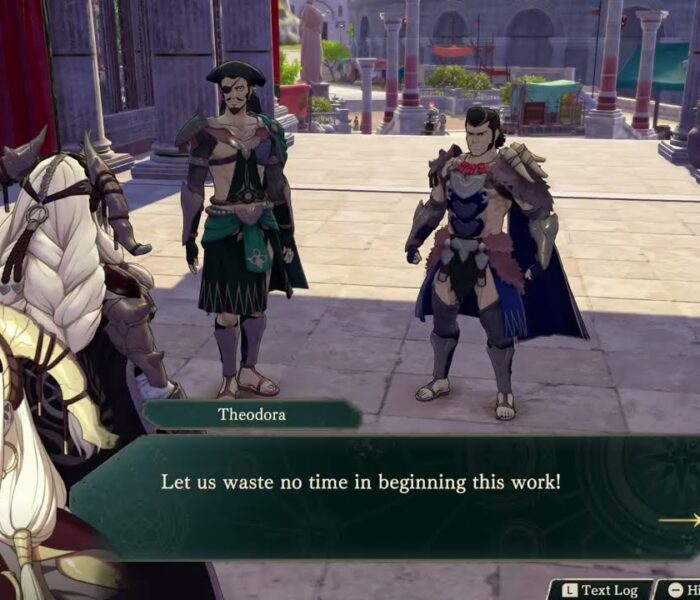 Fire Emblem: Fortune’s Weave – 1 Theodora Path Ch 6: Visit Vandahl Trading Co In Lowtown