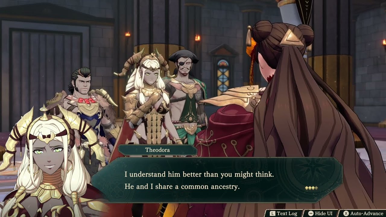 Fire Emblem: Fortune’s Weave – 1 Theodora Path Ch 6: Theodora Meets Hong Hua Cutscene