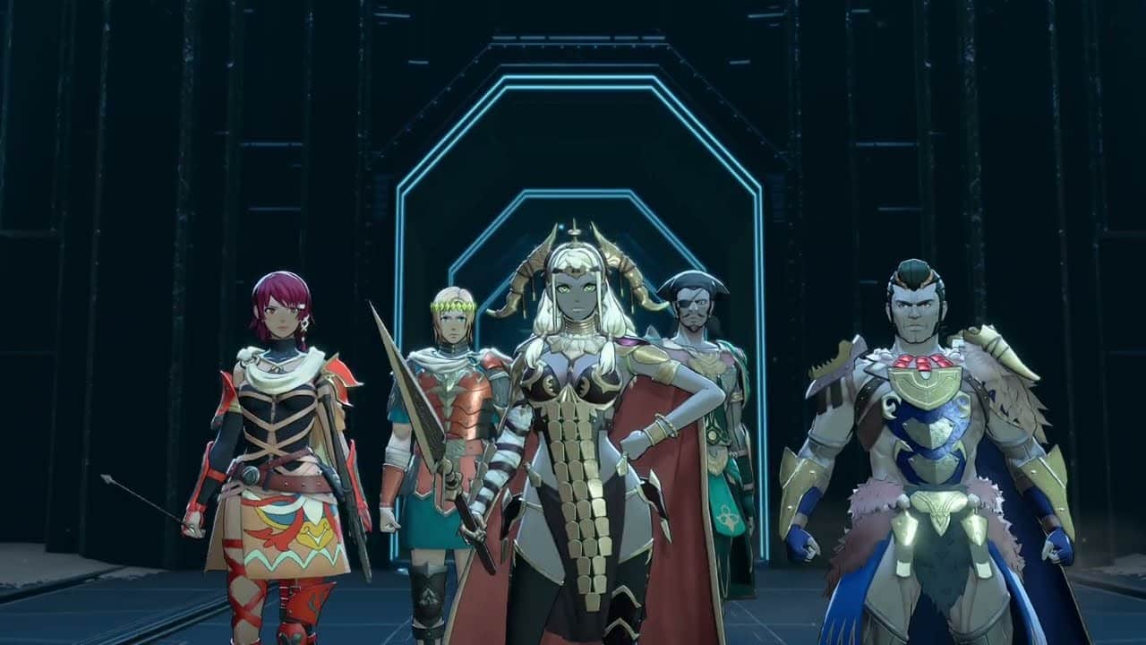 Fire Emblem: Fortune’s Weave – 1 Theodora Path Ch 9: Reach Kunlun: EX 061 Temple Arrival Cutscene
