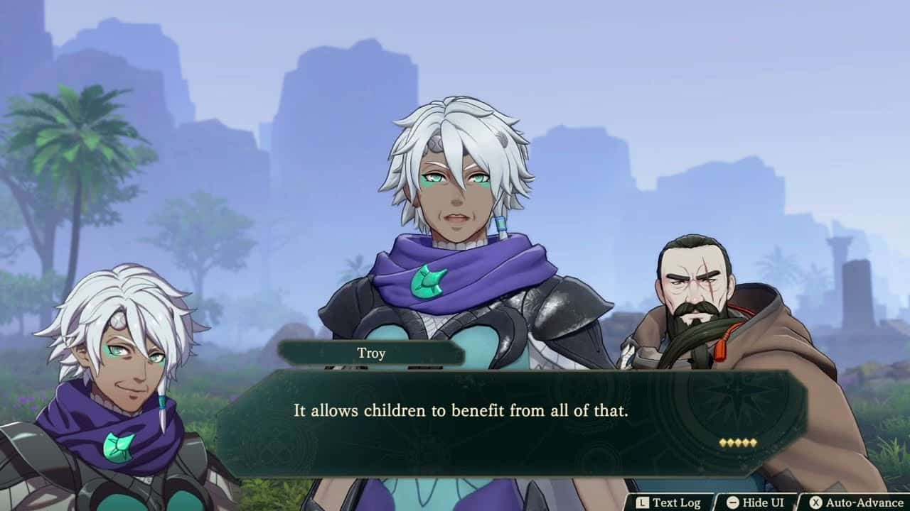 Fire Emblem: Fortune’s Weave – 1 Theodora Path Ch 9: Talk with Troy | Theodora Meets Long