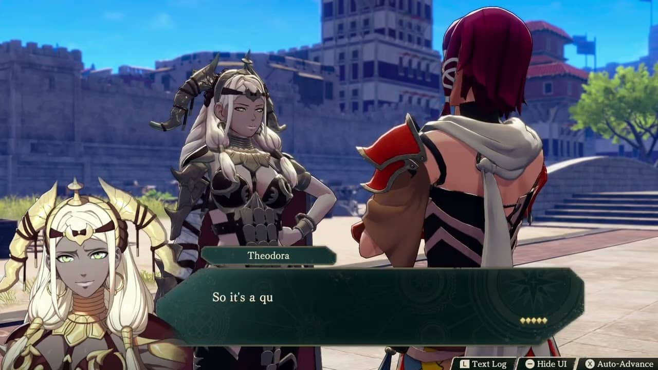 Fire Emblem: Fortune’s Weave – 1 Theodora Path Ch 10: Support Conversation: Theodora and Lilian