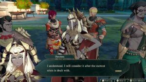 Fire Emblem: Fortune’s Weave – 1 Theodora Path Ch 12: Theodora Uses Gate of The Gods Cutscene