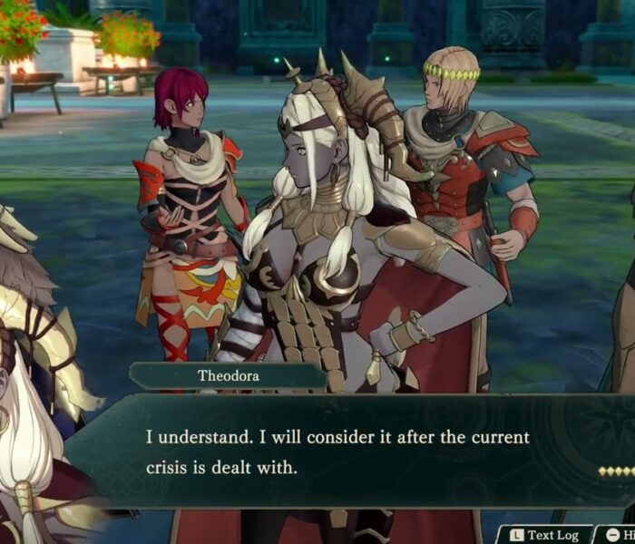 Fire Emblem: Fortune’s Weave – 1 Theodora Path Ch 12: Theodora Uses Gate of The Gods Cutscene