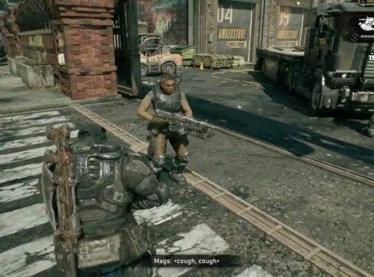 Gears of War: E Day – Act 2 Chapter 2: Explosion Cutscene – Mags Tells Marcus She Has Rust Lung