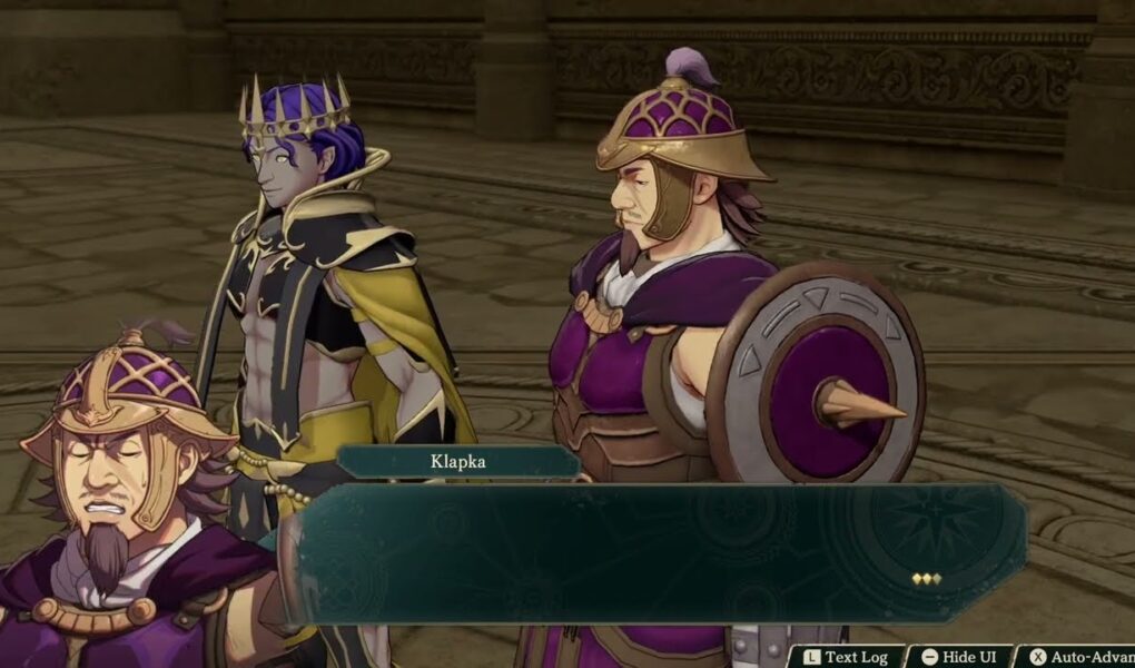 Fire Emblem: Fortune’s Weave – 1 Theodora Path Ch 12: Prince Dyan Meets with Klapka Cutscene