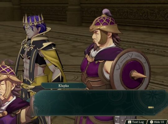Fire Emblem: Fortune’s Weave – 1 Theodora Path Ch 12: Prince Dyan Meets with Klapka Cutscene