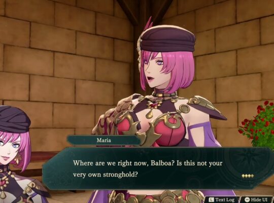 Fire Emblem: Fortune’s Weave – 1 Leda Path Ch 2: Coris Mine: Maria Goves Balboa Lakshashis Iron Fan