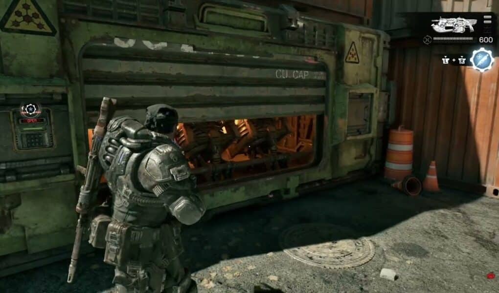 Gears of War: E Day – Act 2 Chapter 2: Reinforced Container – Input Code, Destroy Imulsion Stockpile