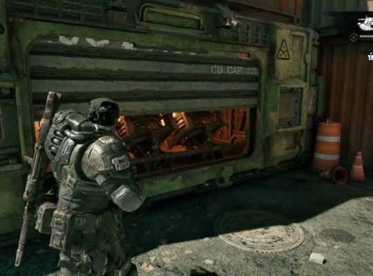 Gears of War: E Day – Act 2 Chapter 2: Reinforced Container – Input Code, Destroy Imulsion Stockpile