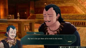 Fire Emblem: Fortune’s Weave – 1 Leda Path Ch 1: Leda Interrogates Than Executes Bjor Cutscene