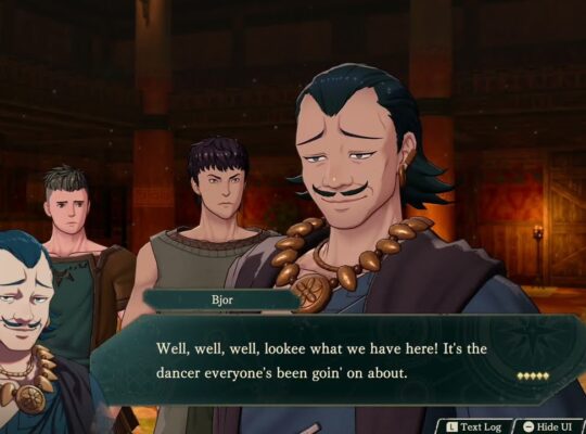 Fire Emblem: Fortune’s Weave – 1 Leda Path Ch 1: Leda Confronts Bjor Flein Cutscene | Mu, Scirocco