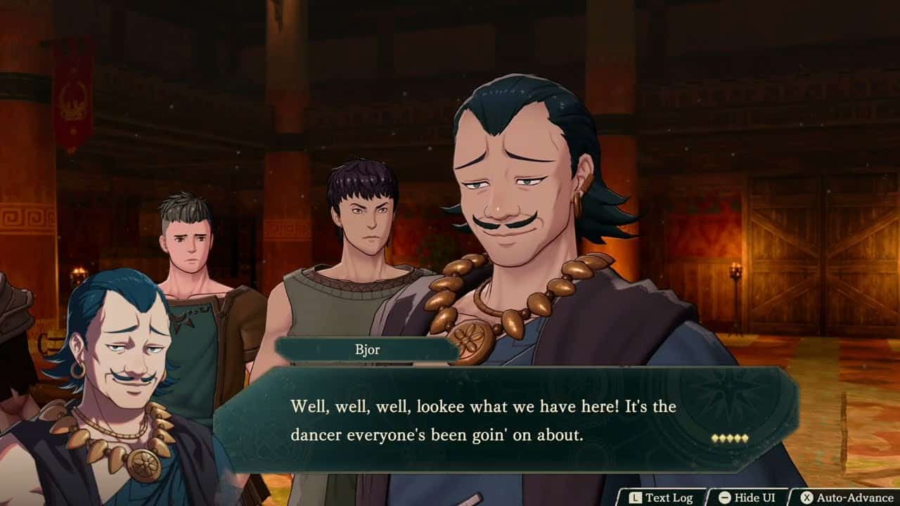 Fire Emblem: Fortune’s Weave – 1 Leda Path Ch 1: Leda Confronts Bjor Flein Cutscene | Mu, Scirocco