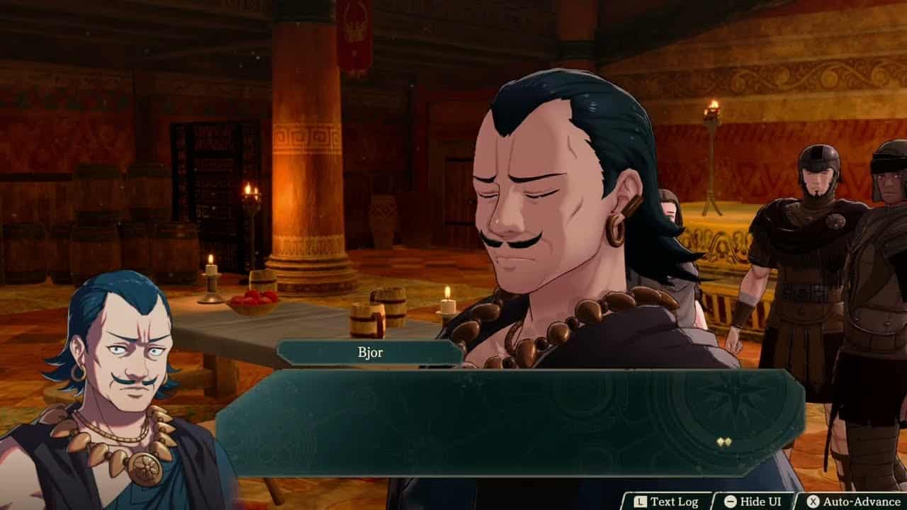 Fire Emblem: Fortune’s Weave – 1 Leda Path Ch 1: Sirocco, Mu, Bjor Intros | Leda Dance Cutscene