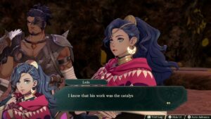 Fire Emblem: Fortune’s Weave – 1 Leda Path Ch 2: Battle vs Balboa: Leda Kills Balboa Cutscene
