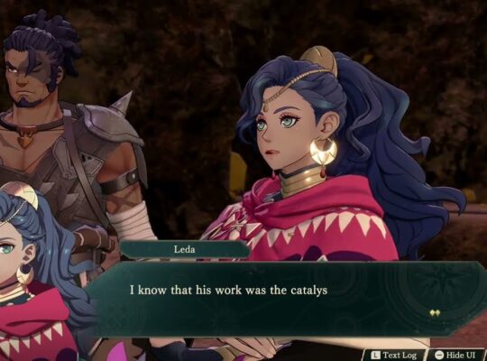 Fire Emblem: Fortune’s Weave – 1 Leda Path Ch 2: Battle vs Balboa: Leda Kills Balboa Cutscene