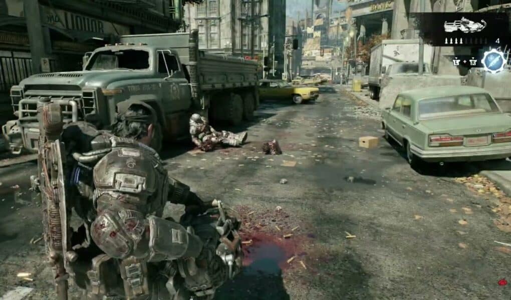 Gears of War: E Day – Act 2 Chapter 2: Downtown: Open Hard Case Near Beast Arcade Injector Mod Slot