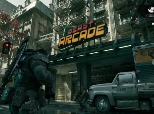 Gears of War: E Day – Act 2 Chapter 2: Day 1 Downtown: Help Gears with Ambush: Boomers, Drones