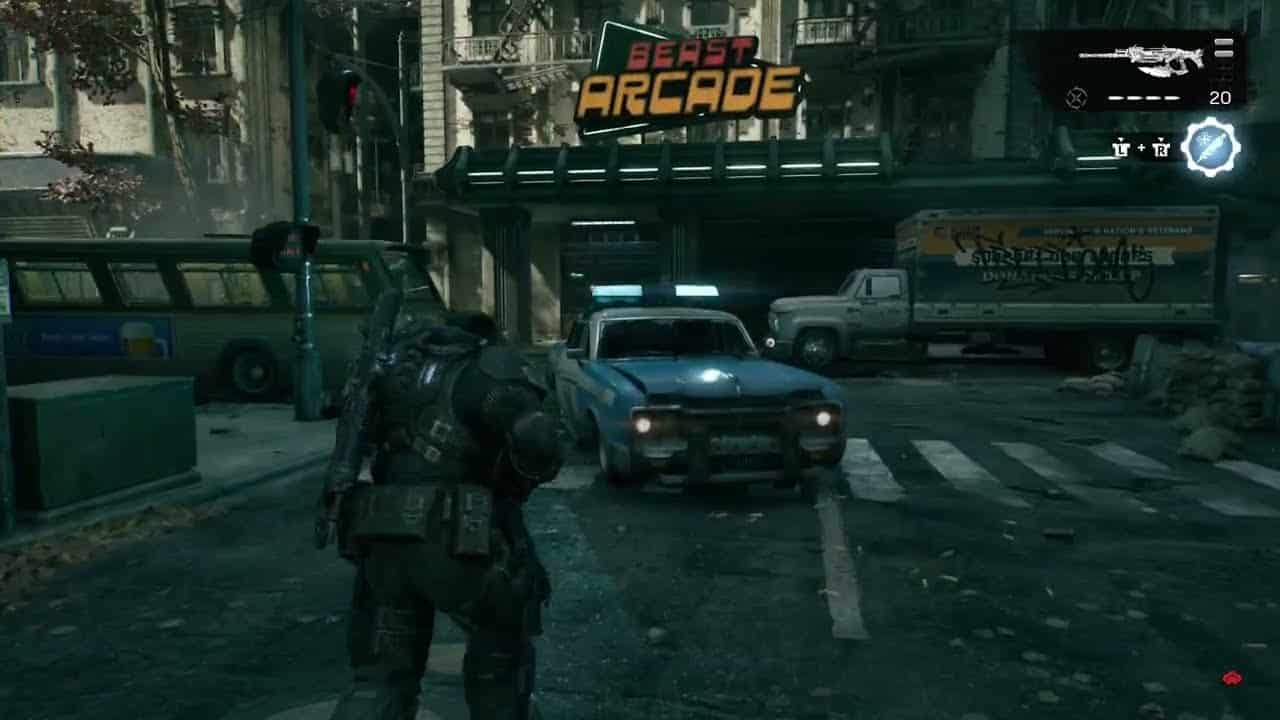Gears of War: E Day – Act 2 Chapter 2: Hard Case Behind Beast Arcade – High Capacity Breechshot Mag