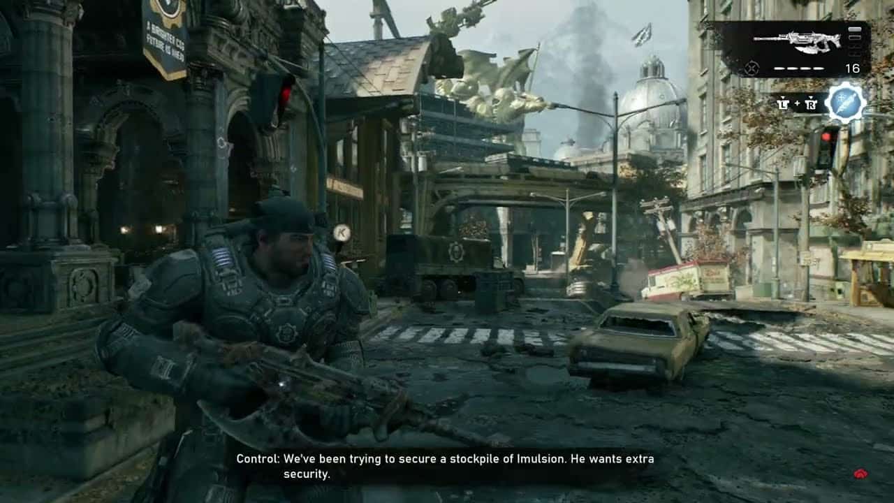 Gears of War: E Day – Act 2 Chapter 2: Mags & Lucas Banter: Major Burger Box Location – Supply Cache