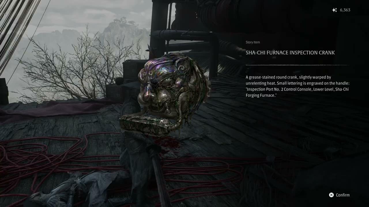 Phantom Blade Zero – Chapter 1: A Severed Mindset: Sha Chi Furnace Inspection Crank Location