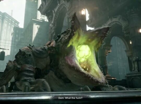 Gears of War: E Day – Act 2 Chapter 2: Inspect The Bodies: Bile Frog Introduction Cutscene