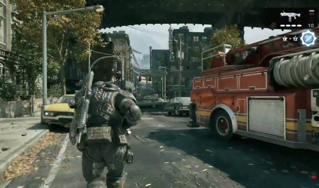 Gears of War: E Day – Act 2 Chapter 2: Help Gears at Public Parking Garage – Hard Case Location