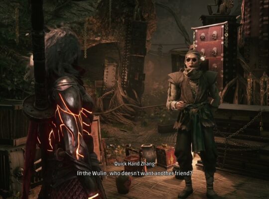 Phantom Blade Zero – Chapter 2: Thieves Camp: Talk with Quick Hand Zhang (Gives Quick Hand Pendant)