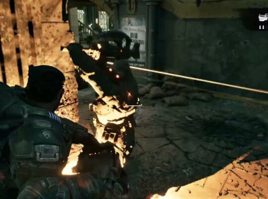 Gears of War: E Day – Act 2 Chapter 2: Secure Octus Way Station: Boomer – Breechshot – Talk to Valen