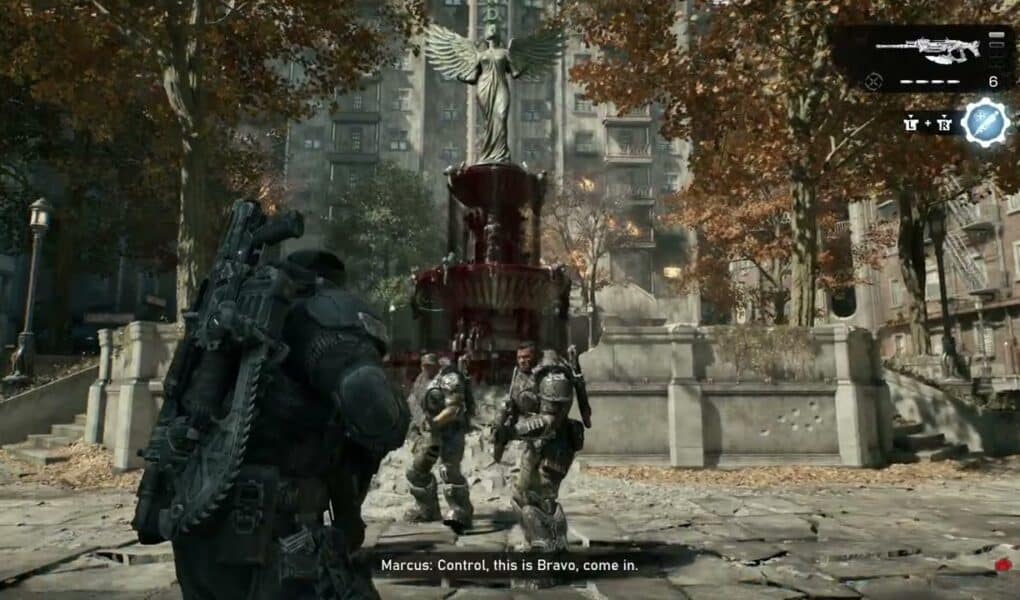 Gears of War: E Day – Act 2 Chapter 2: Talk with Control After Locust Ambush (Whiskey Squad)