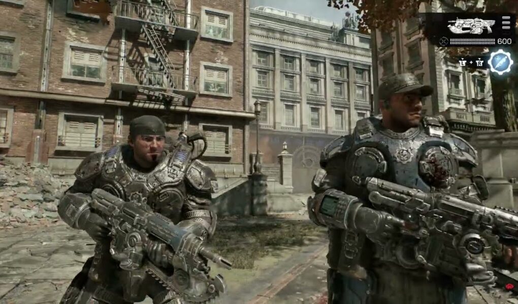 Gears of War: E Day – Act 2 Chapter 2: Find Whiskey Squad: Investigate Area – Reach The Fountain